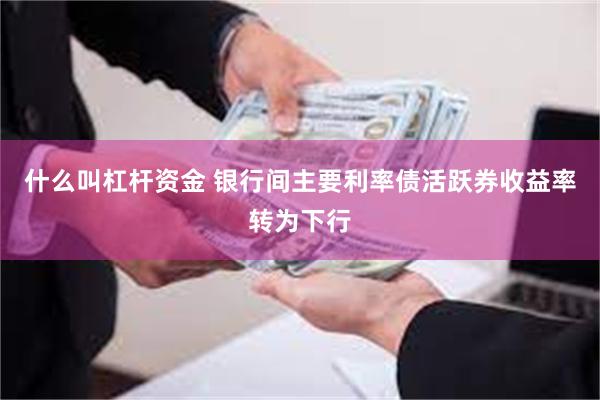 什么叫杠杆资金 银行间主要利率债活跃券收益率转为下行